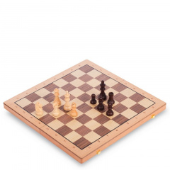 Шахматы шашки 2 в 1 деревянные SP-Sport W9052 52см x 52см Киев