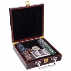 Набор для покера в деревянном кейсе SP-Sport IG-6641 на 100 фишек с номиналом Запорожье