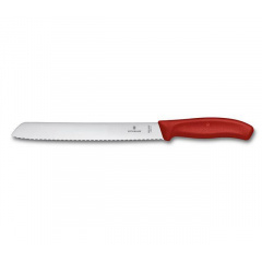Кухонный нож для хлеба Victorinox SwissClassic Bread 210 мм Красный (6.8631.21B) Івано-Франківськ