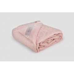 Одеяло IGLEN из овечьей шерсти в жаккардовом дамаске Демисезонное 140х205 см Розовый (14020551PN) Івано-Франківськ