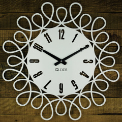 Настенные Часы Glozis Romantic 50х50 см Белый (B-020) Луцк
