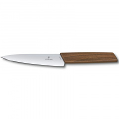Кухонный универсальный нож Victorinox Swiss Modern Kitchen 15 см Орех (6.9010.15G) Чернигов