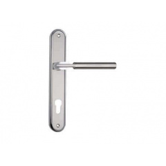 Дверная ручка на планке под ключ (85 мм) SIBA Assisi матовый Никель-хром Миколаїв