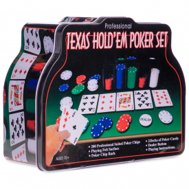 Покерный набор в металлической коробке-200 фишек SP-Sport IG-1103240