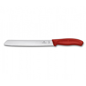 Кухонный нож для хлеба Victorinox SwissClassic Bread 210 мм Красный (6.8631.21B)