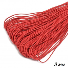 Шнурок-резинка Luxyart 3 мм 200 м Красный (Р3-503)
