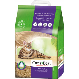 Наполнитель для кошачьего туалета Cat's Best Smart Pellets Древесный комкующий 10 кг 20 л (4002973217429)