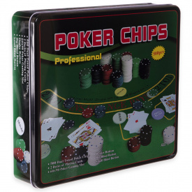 Покерный набор в металлической коробке-500 фишек SP-Sport IG-3006
