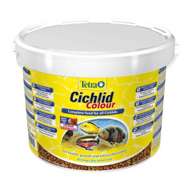 Корм для аквариумных рыб в гранулах Tetra Cichlid Colour 10 л (4004218201392)