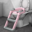 Накладка на унитаз с лесенкой Baby Assistant DA6900 Розово-серый Тячев