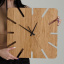 Часы деревянные Moku Roppongi 48 x 48 см Коричневый Луцк