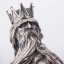 Ваза из хрусталя Серебряный Нептун ручной работы сер00035 Оникс Киев