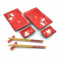 Сервиз для суши None Белая сакура на красном фоне 2 персоны 28х28,3х3,5 см (DN34281C) Полтава