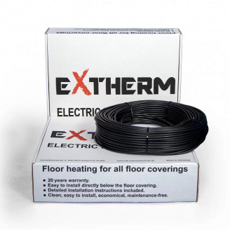 Двухжильный нагревательный кабель EXTHERM ETC ECO (теплый пол) 25