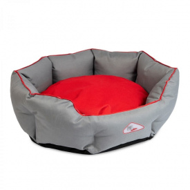 Лежак для собак Pet Fashion Bosphorus 82x65x18 см Природа серый