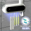 Диспенсер - дозатор для зубной пасты и щеток ультрафиолетовый стерилизатор WHITE SMILE Toothbrush sterilizer WV-084 Белый Черкассы