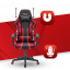 Комп'ютерне крісло Hell's Hexagon Red Київ