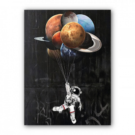 Картина Malevich Store Веселый космонавт 75x100 см (P0472)