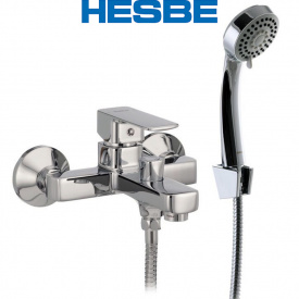 Смеситель для ванны короткий нос HESBE Kubus Chr-009 (euro)