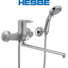 Смеситель для ванны длинный нос HESBE HANSBERG SATIN Chr-006 (euro) Львов