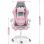 Комп'ютерне крісло Hell's Rainbow Pink-Gray тканина Тернопіль