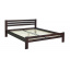 Двоспальне ліжко Меблі-Сервіс Алекс 160х200 см з ламелями дерев'яна в кольорі горіх Одеса