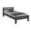 Ліжко Алекс Меблі-Сервіс 90х200 см односпальна дерев'яна в кольорі горіх Луцьк