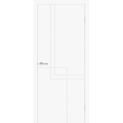 Полотно дверне Cortex ГЕОМЕТРІЯ 05 "ДВЕРІ УКРАЇНА" 900мм silk matt білий ГЛУХЕ (40мм) Винница