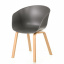 Пластиковий стілець Vital grey 755х580х420 мм сіре пластикове сидіння чаша на ніжках Житомир
