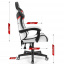 Комп'ютерне крісло Hell's Chair HC-1004 White-Red Обухов
