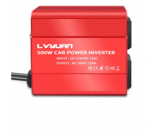 Преобразователь напряжения автомобильный инвертор от прикуривателя Lvyuan 12В в 200 Вт 300 W 2 USB-порта