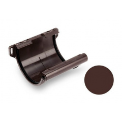 Муфта желоба Galeco PVC 130 132х150 мм шоколадно-коричневый Курень
