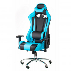 Геймерское кресло ExtremeRace черно-голубой цвет Ужгород