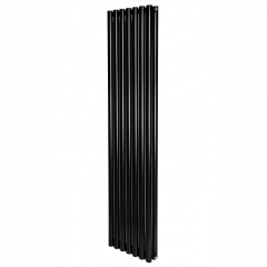 Вертикальный дизайнерский радиатор отопления ARTTIDESIGN Matera II 7/1800/413/50 чёрный матовий Львов