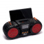 Портативное FM-радио EPE FP-131-S с USB/TF/MP3 Музыкальный плеер Аккумуляторный с солнечной панелью Черный с красным FK31-401 Ковель