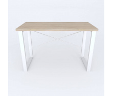Письменный стол Ferrum-decor Драйв 750x1200x700 Белый металл ДСП Дуб Сонома 32 мм (DRA228)