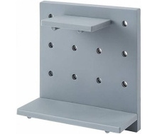 Підвісна панель полиця-органайзер на стіну зі змінними гачками Skadis 22 х 22 х 2 см Сірий (hub_6fi4gp)