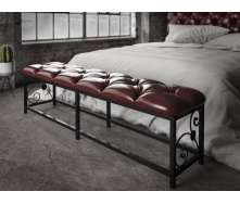 Пуф ліжковий Tenero Кадіс 1350х370х450 мм Чорний з коричневим (1000002134)
