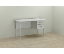 Компьютерный стол Ferrum-decor Дакота 75x140x70 белый ДСП Белое 16мм