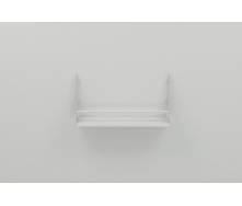 Полиця настінна Ferrum-decor Ізі 260x600x150 метал Білий ДСП Біле 16 мм (IZI0029)