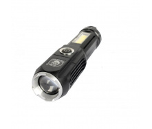 Карманный фонарик ручной Mountain WOLF Q1 micro USB COB Зум АКБ c магнитом