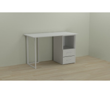 Компьютерный стол Ferrum-decor Отто 75x140x60 белый ДСП Белое 16мм