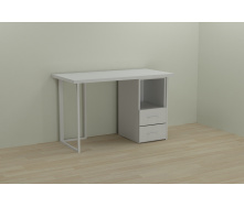 Комп'ютерний стіл Ferrum-decor Отто 75x120x60 білий ДСП Біле 32мм