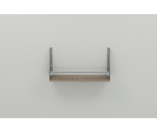 Полиця настінна Ferrum-decor Ізі 260x600x150 метал Сірий ДСП Сонома Трюфель 16 мм (IZI0040)