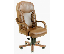 Офисное Кресло Руководителя Richman Буфорд Мадрас Marrone Wood Люкс М2 AnyFix Светло-коричневое