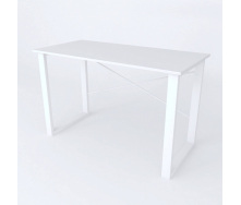 Письмовий стіл Ferrum-decor Драйв 750x1400x700 Білий метал ДСП Білий 16 мм (DRA120)