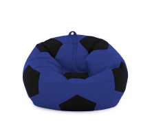 Кресло мешок Мяч Оксфорд 100см Студия Комфорта размер Стандарт Синий + Черный