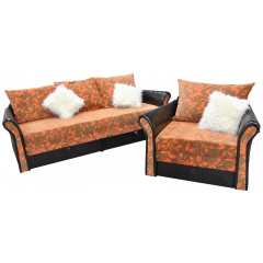 Комплект Ribeka "Стелла" диван та 2 крісла Пісочний (03C02) Тернопіль