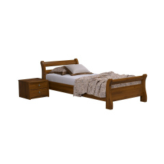 Ліжко дерев'яне Estella Діана 80х190 Світлий горіх Щит Л4 Ужгород