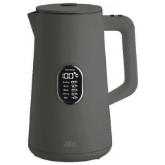 Чайник с настройкой температуры ADE 1.5 л серый KG 2100-3 Стрый